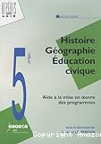 5ème Histoire Géographie Education civique